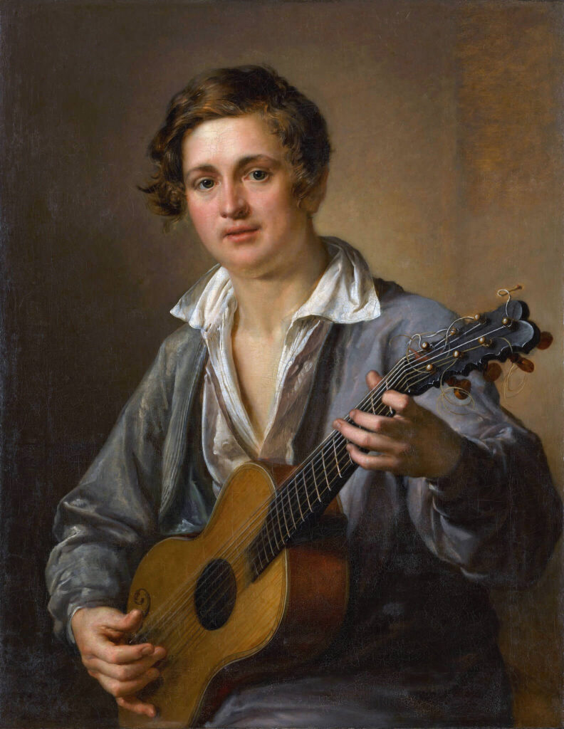 The Guitar Player By Vasily Tropinin (1780 1857)